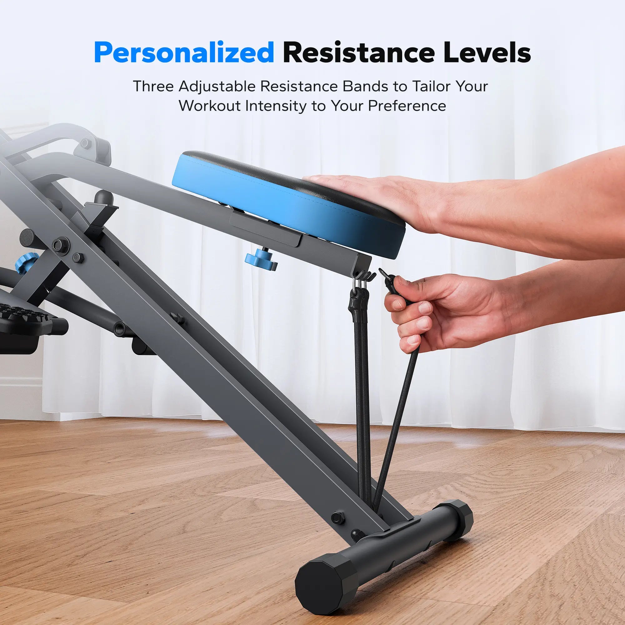 2-in-1 Squat Rowing Machine, Adjustable Resistance Glutes Leg Workout Equipment with LCD Monitor, 350LBS Capacity Home Gym Exercise for Women Summervibes
