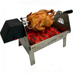 Electric Rotating Oven, 360° Rotisserie Grill for BBQ & Outdoor Cooking