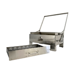 Box-Style Rotating Charcoal Grill, 360° BBQ Grill for Outdoor Cooking