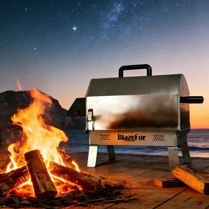 Electric Rotating Oven, 360° Rotisserie Grill for BBQ & Outdoor Cooking