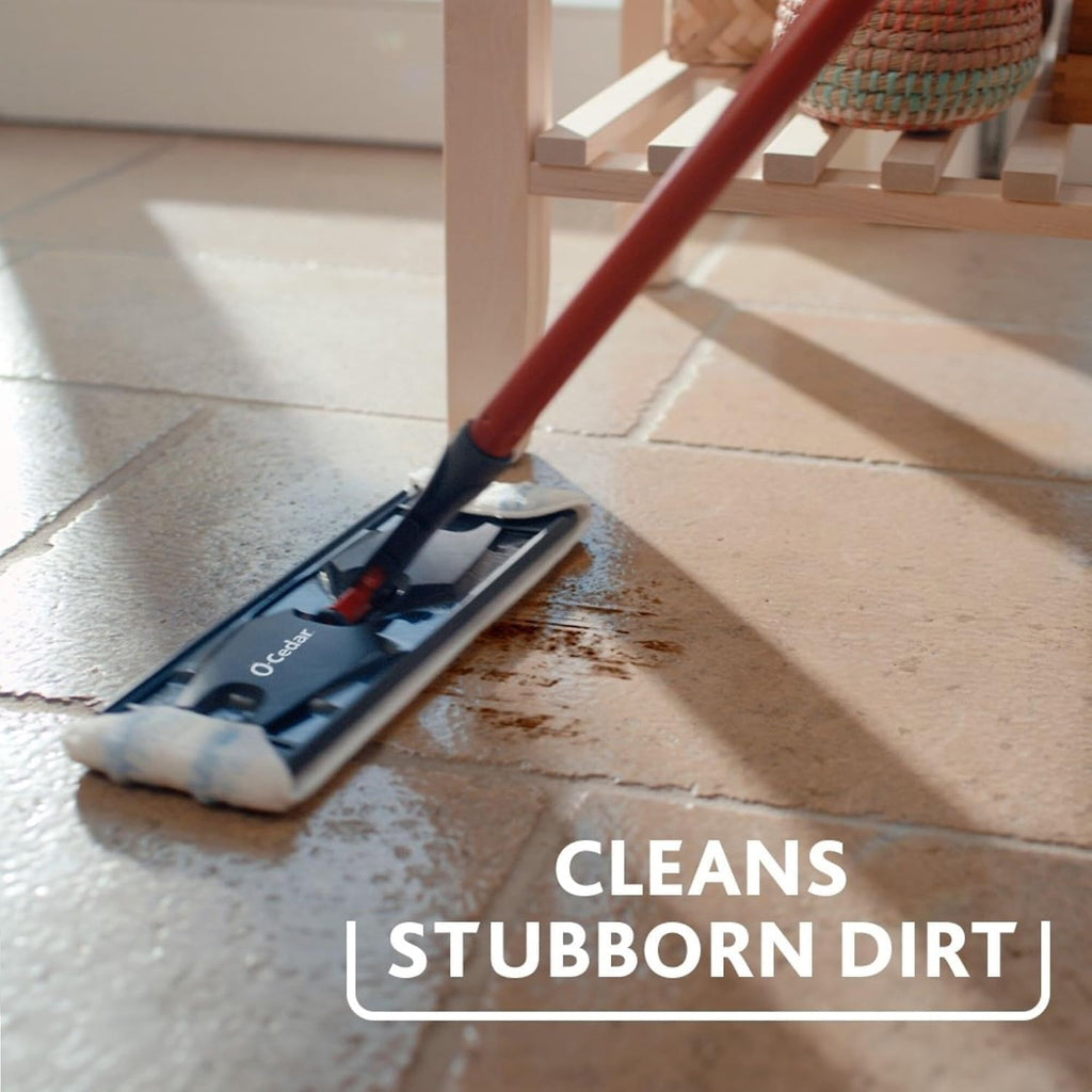 O-Cedar H2prO Flat Mop System | Quick Everyday Cleaning | Dual-Tank Fresh Water System | Machine Washable Reusable Microfiber Mop Pad | Safe on Hardwood, Tile & Vinyl Floors