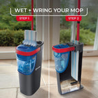 O-Cedar H2prO Flat Mop System | Quick Everyday Cleaning | Dual-Tank Fresh Water System | Machine Washable Reusable Microfiber Mop Pad | Safe on Hardwood, Tile & Vinyl Floors