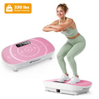 Compact Vibration Fitness Plate for Lymph Detox, Full Body Training Equipment