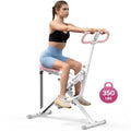 2-in-1 Squat Rowing Machine, Adjustable Resistance Glutes Leg Workout Equipment with LCD Monitor, 350LBS Capacity Home Gym Exercise for Women Summervibes